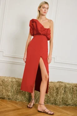 Noche Habanera Dress In Red