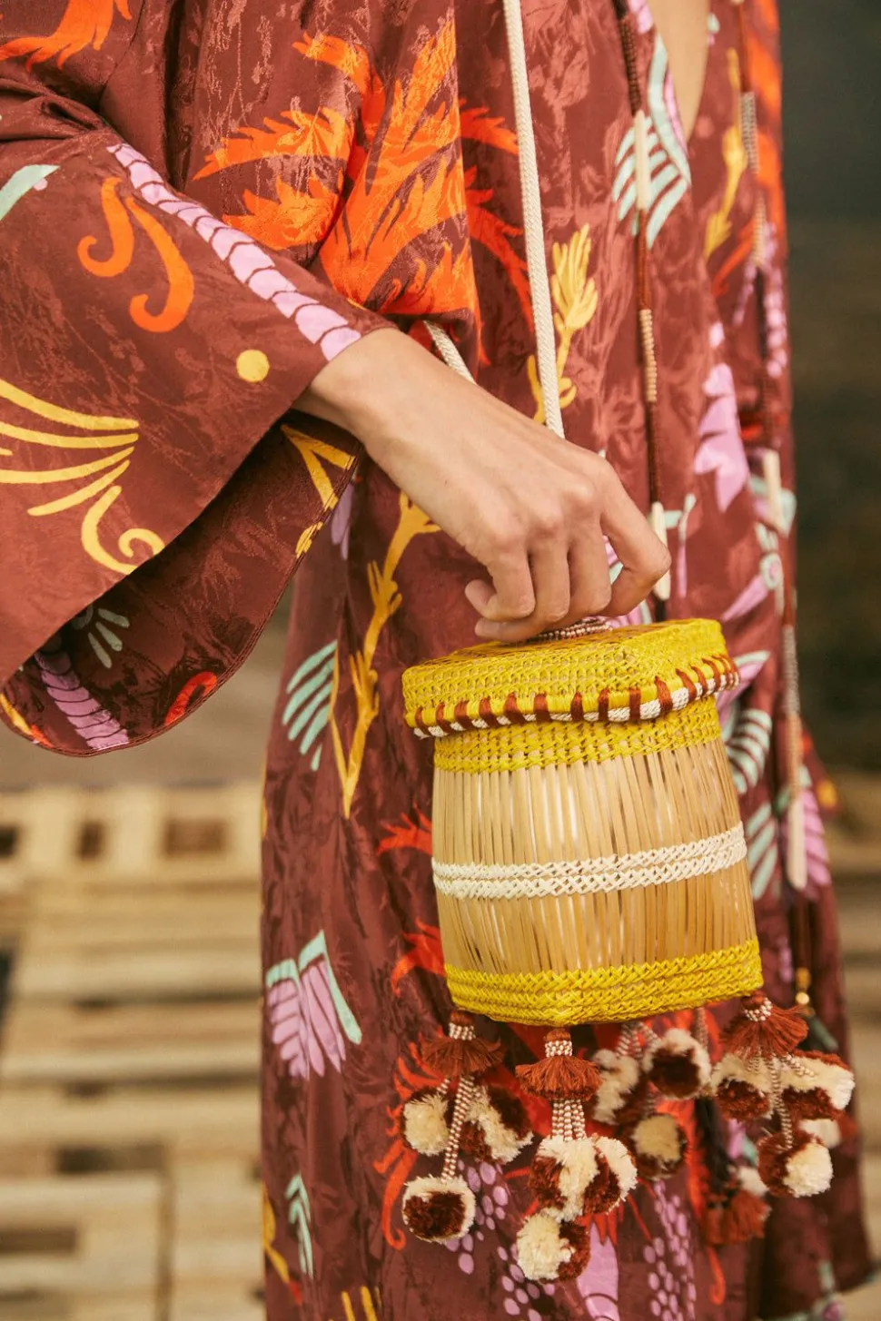Ornamentos Bag In Mustard