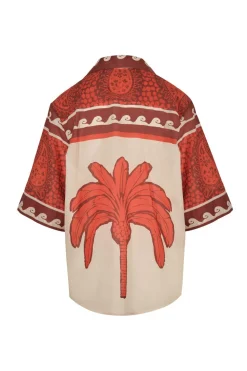 Paisley Situation Shirt In Red