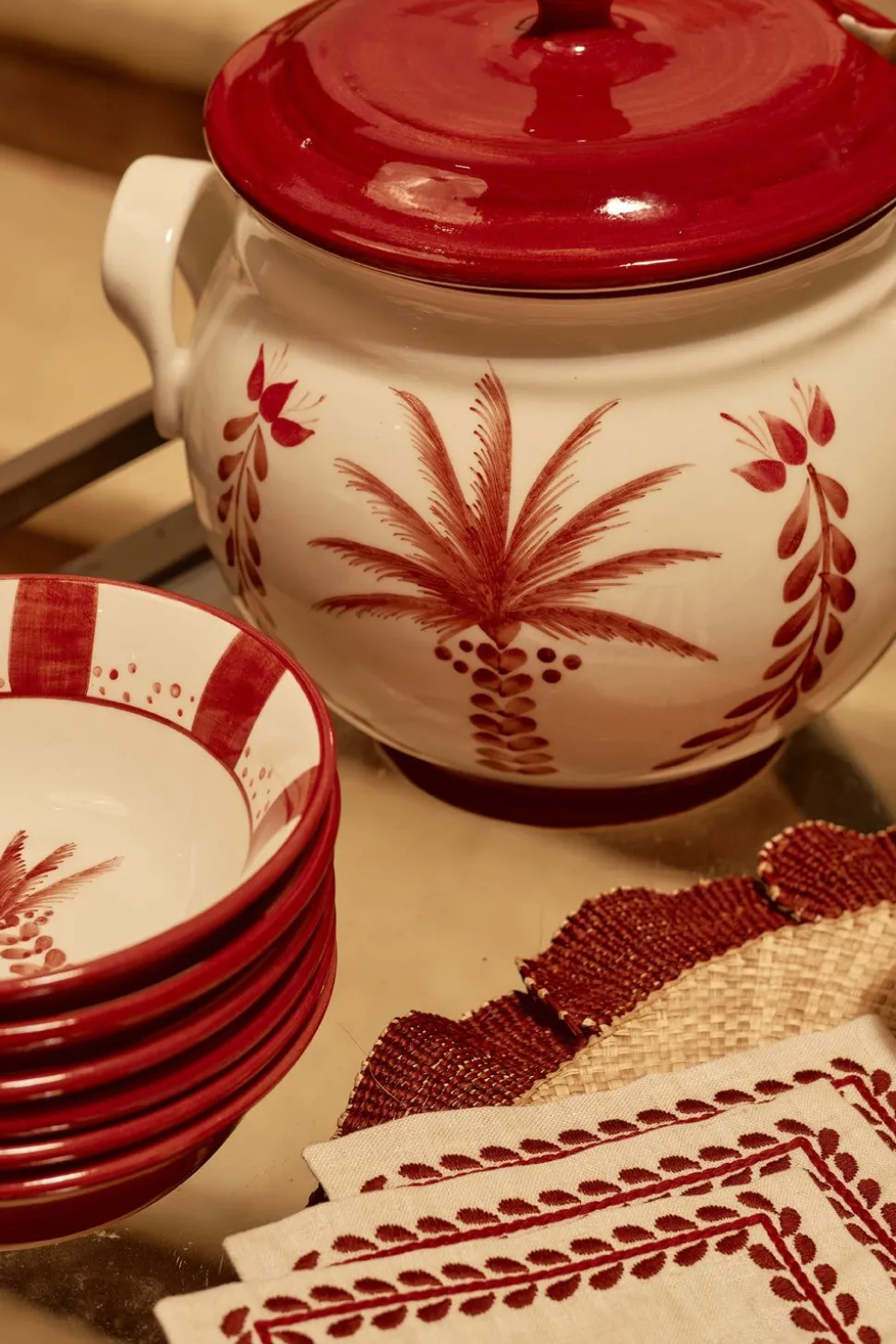 Palma Real Bowl In Magenta Set Of 2