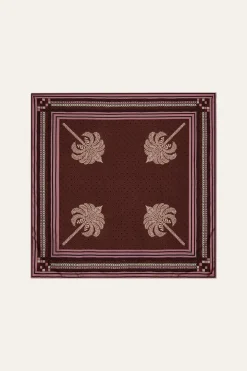Palmas Canas Mini Scarf In Terracotta