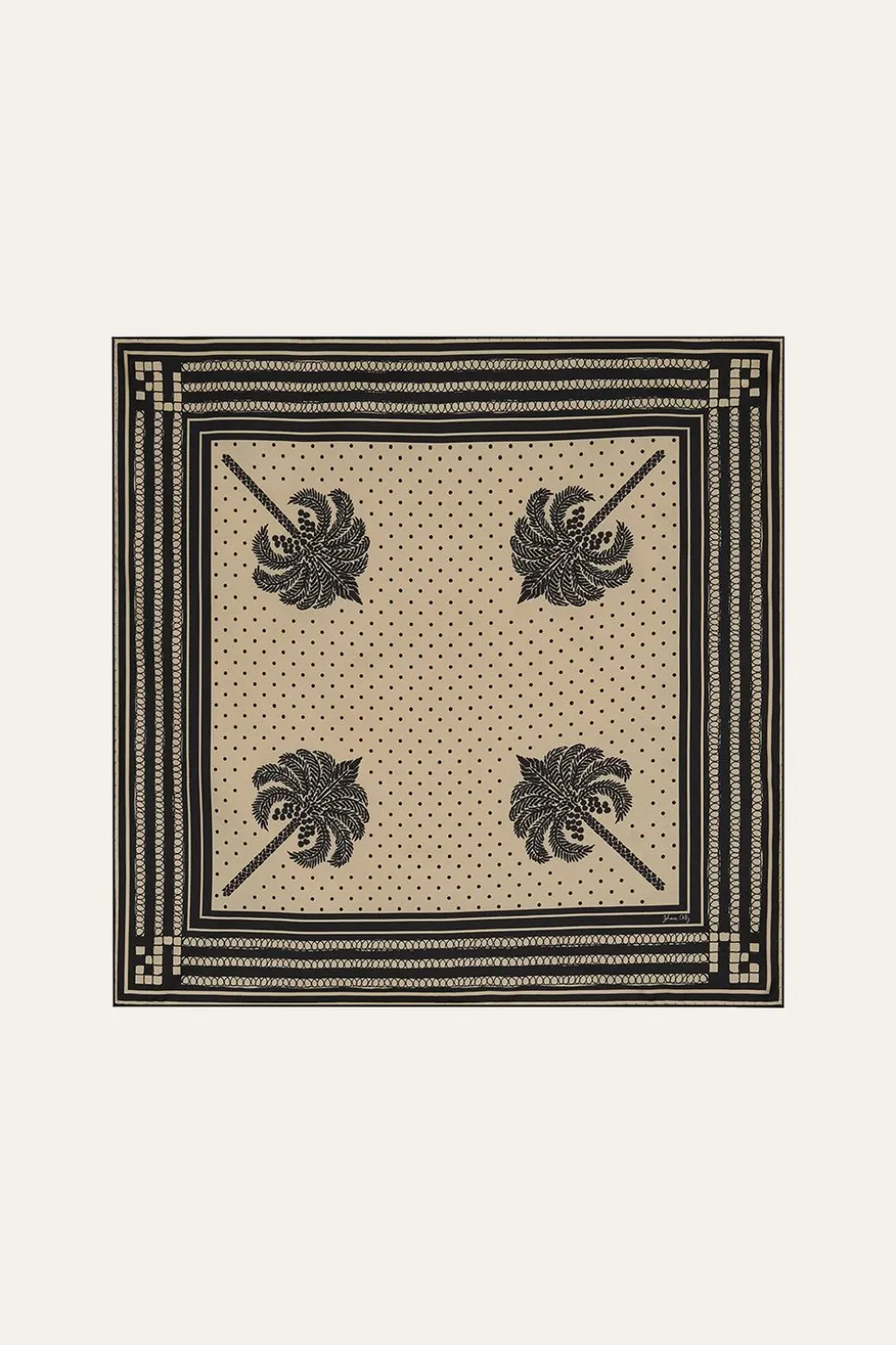 Palmas Canas Scarf In Ecru