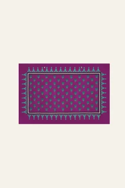 Palms Shawl In Purple