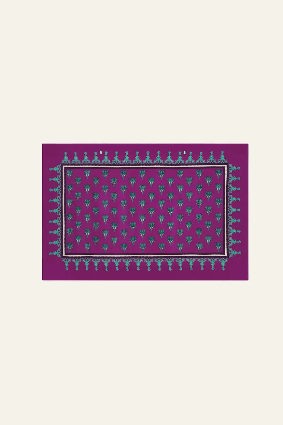 Palms Shawl In Purple