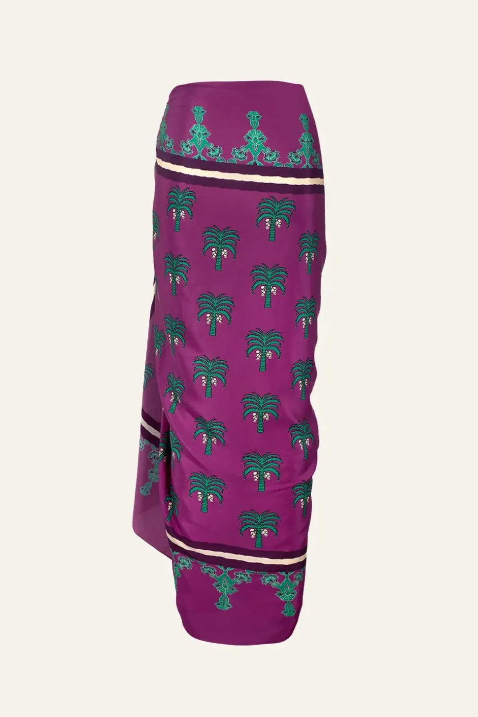 Palms Shawl In Purple