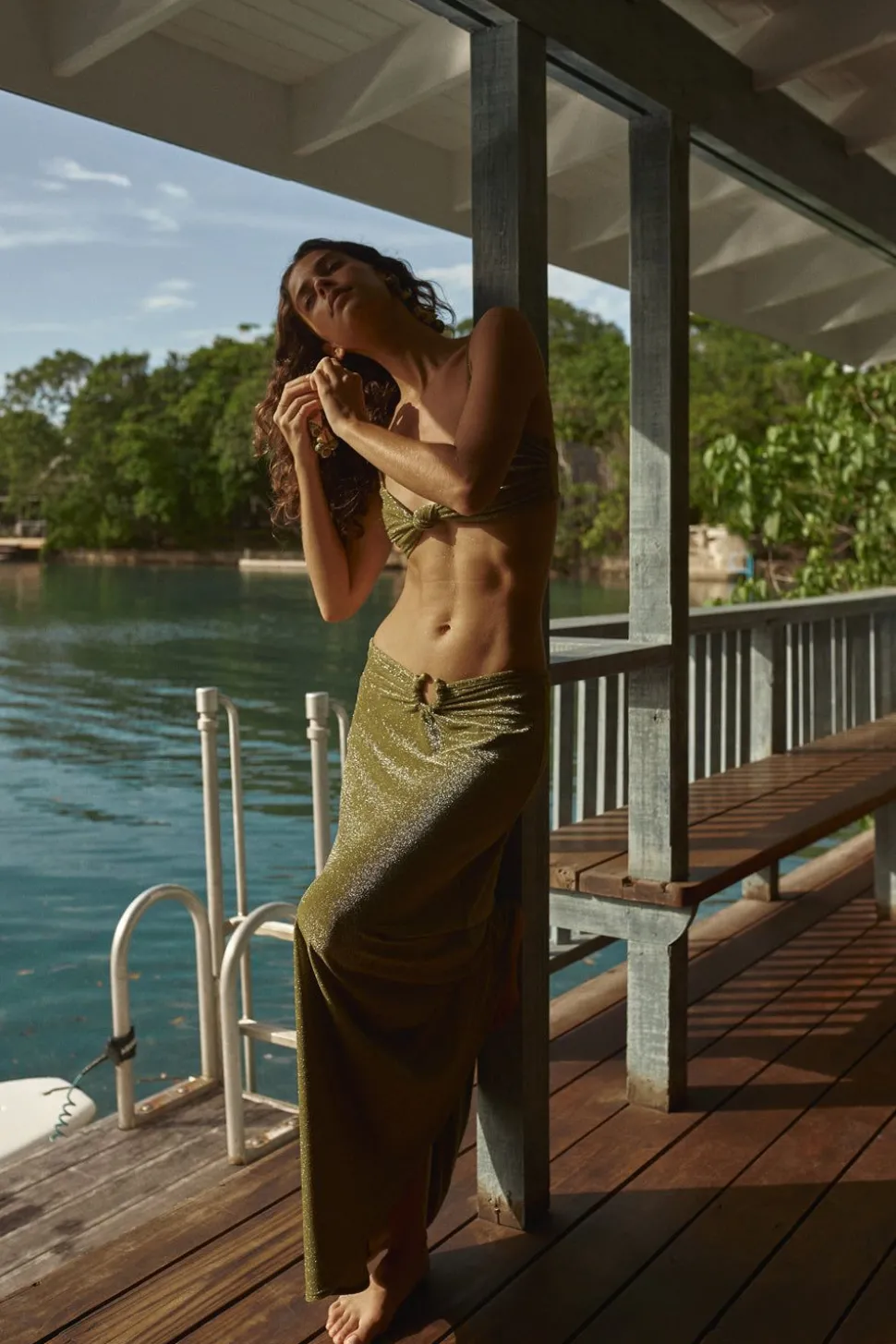 Rainstorm Skirt In Green