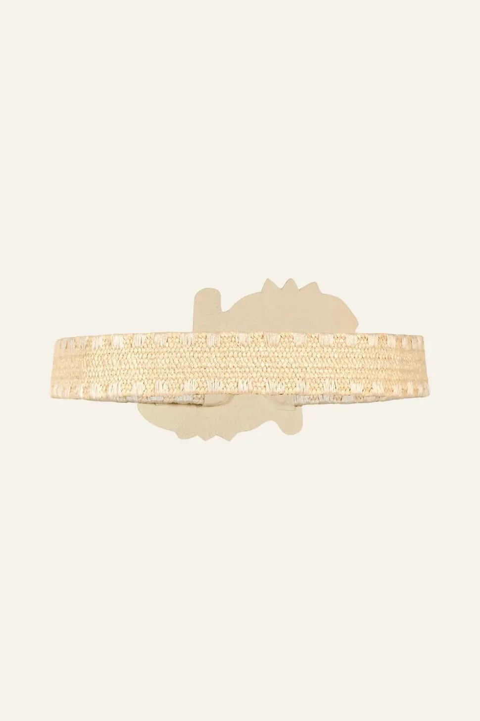 Rustle Of Palm Trees Belt In Ecru