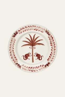 Saimiri Dessert Plate In Magenta Set Of 2