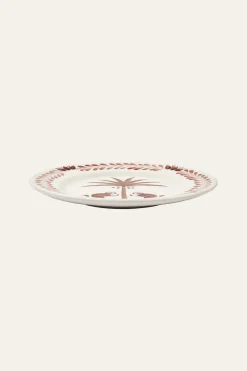 Saimiri Dessert Plate In Magenta Set Of 2
