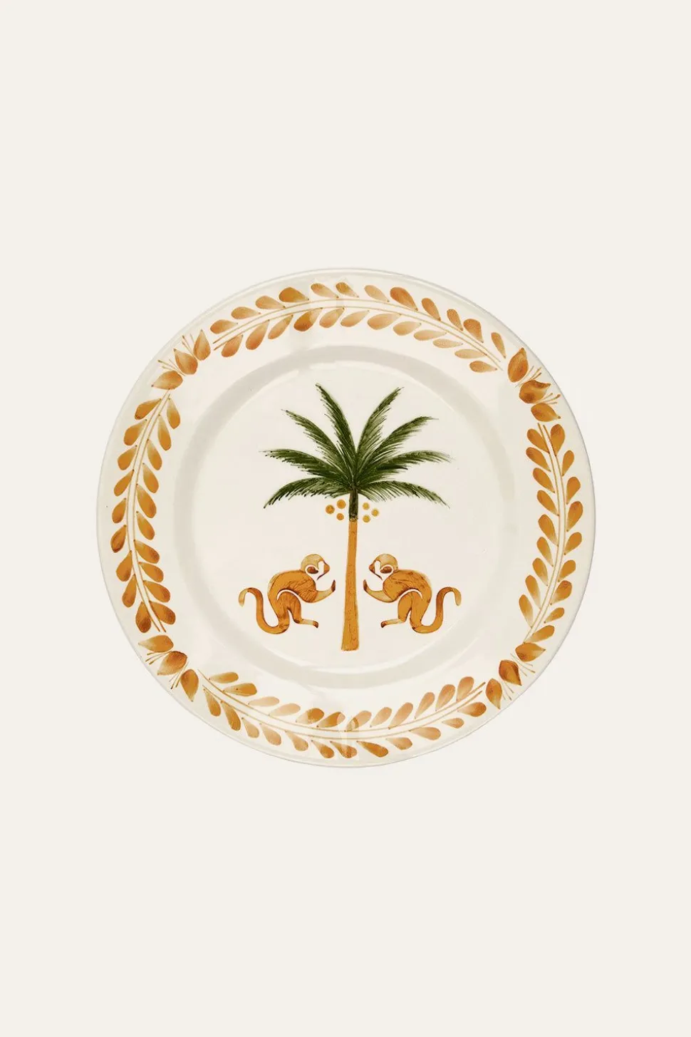 Saimiri Dessert Plate In Mustard Set Of 2