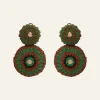 Savage Ornaments Earrings In Deep Green