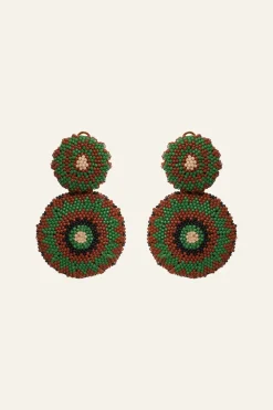 Savage Ornaments Earrings In Deep Green