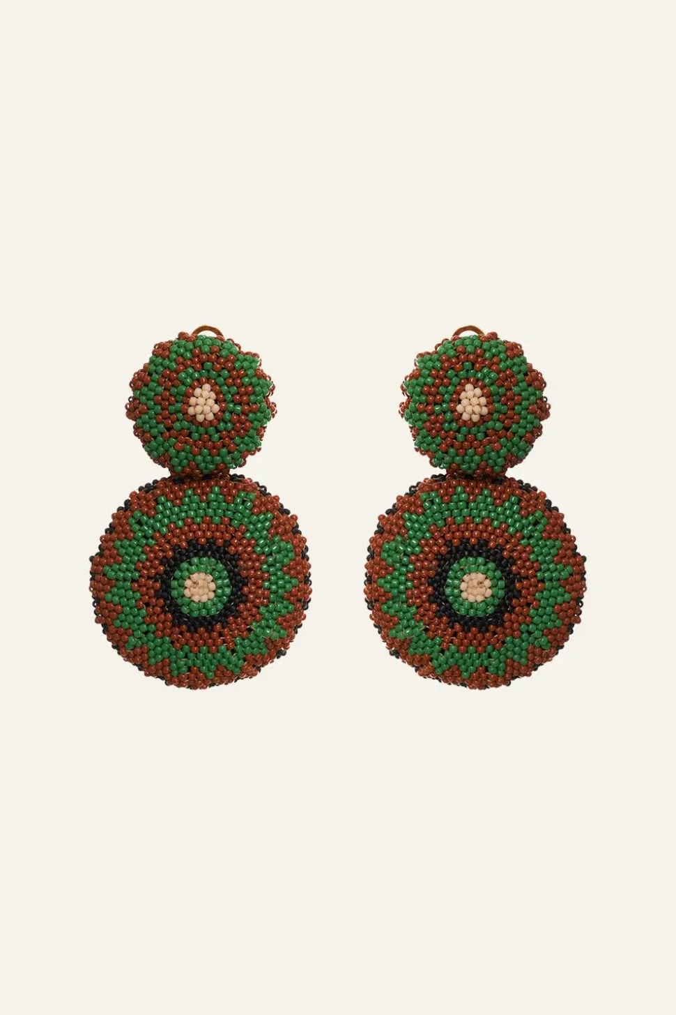 Savage Ornaments Earrings In Deep Green