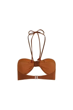 Seafares Bikini Top In Tobacco