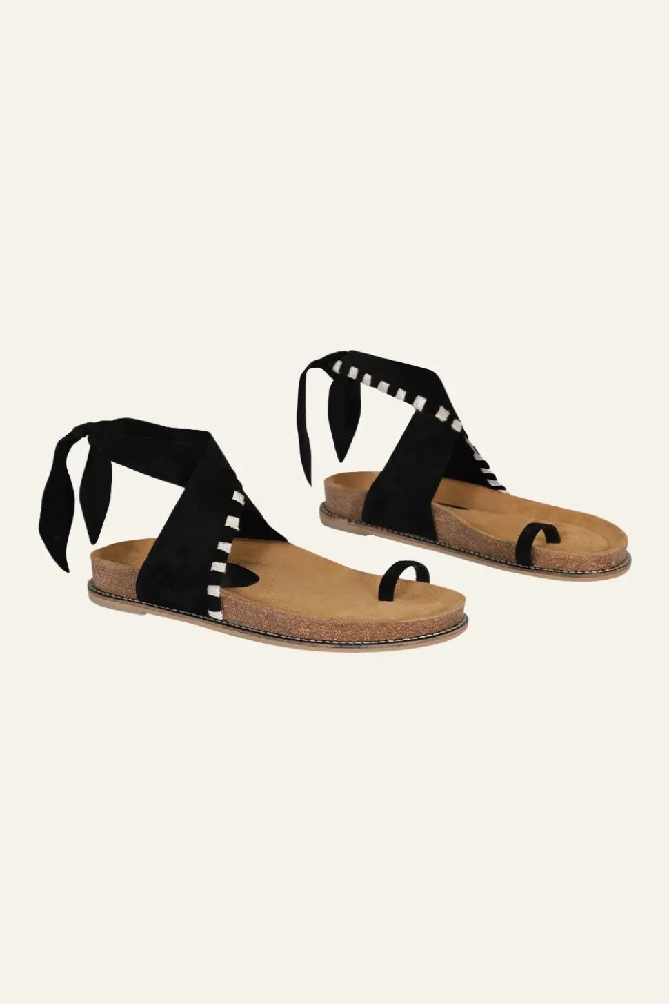 Song Leader Sandals In Black