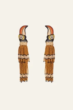 Sortilegio Earrings In Golden Sand