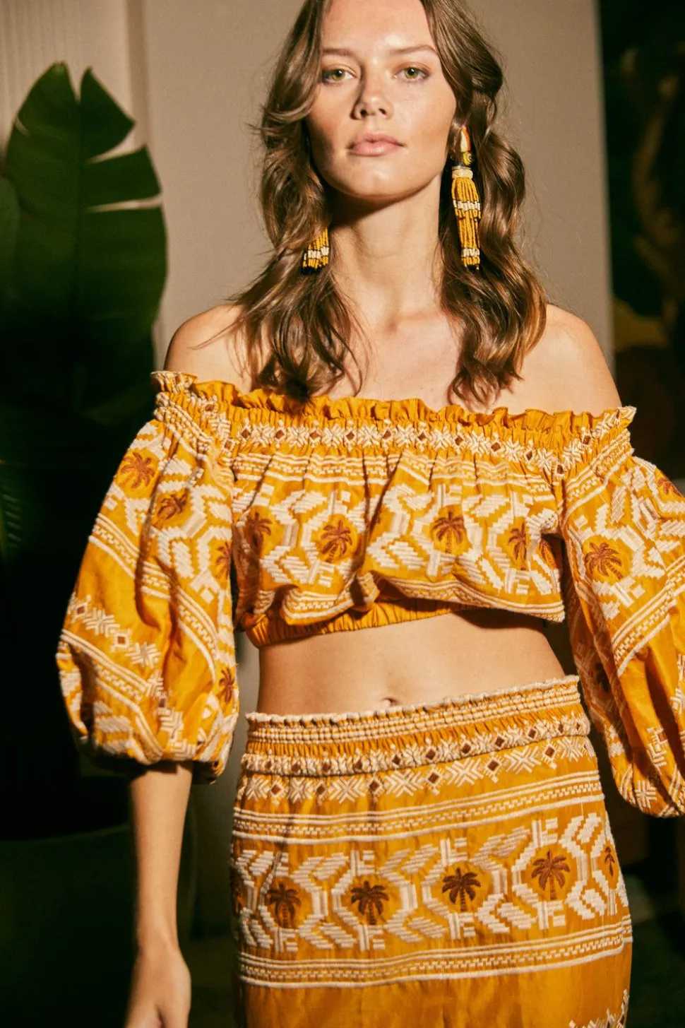 Sortilegio Earrings In Golden Sand