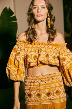 Sortilegio Earrings In Golden Sand