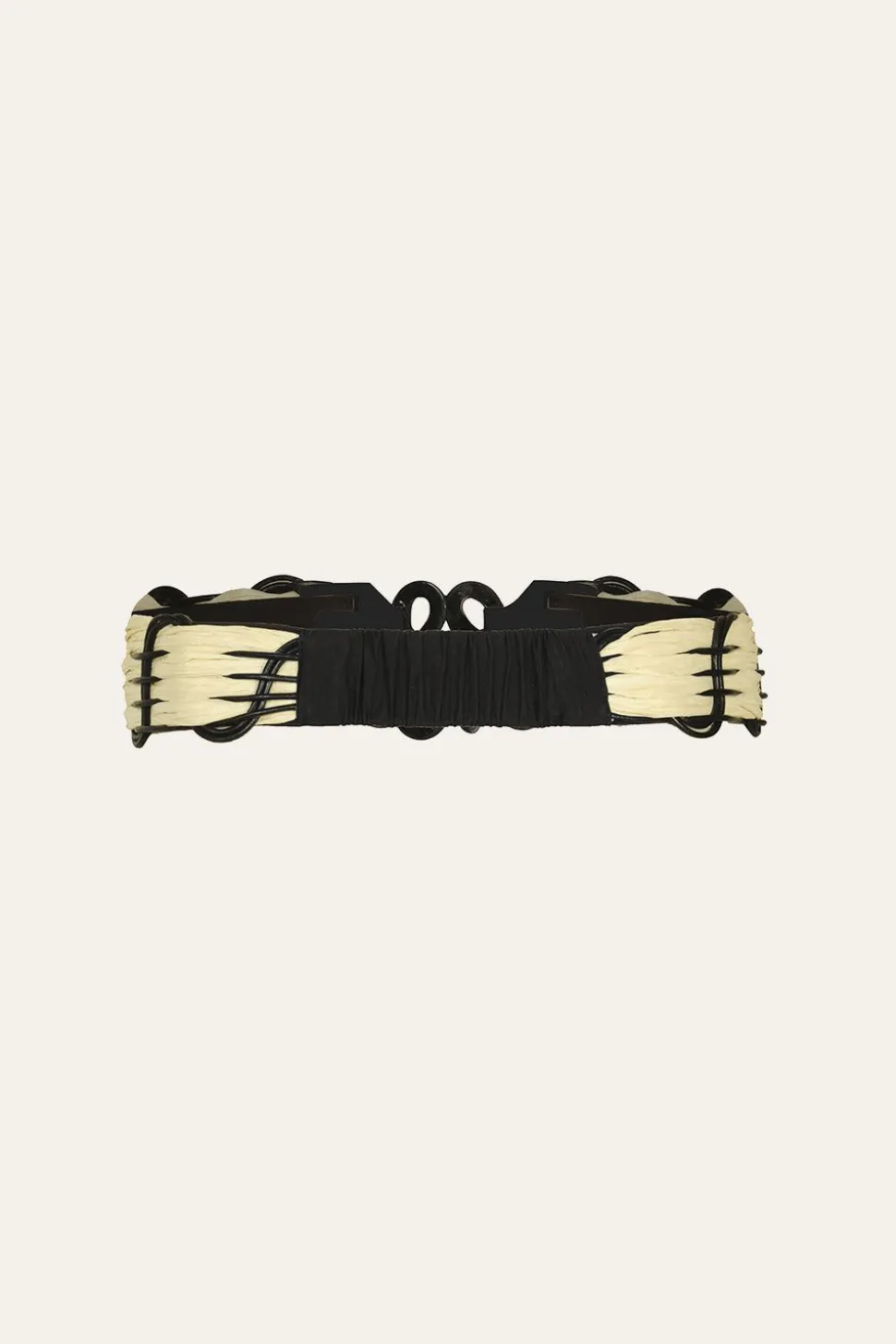 Spiritual Alignment Belt In Ecru & Black