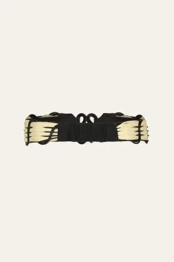 Spiritual Alignment Belt In Ecru & Black