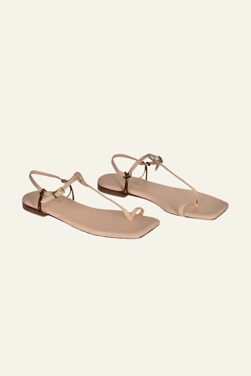 Sun Downer Sandals In Nude