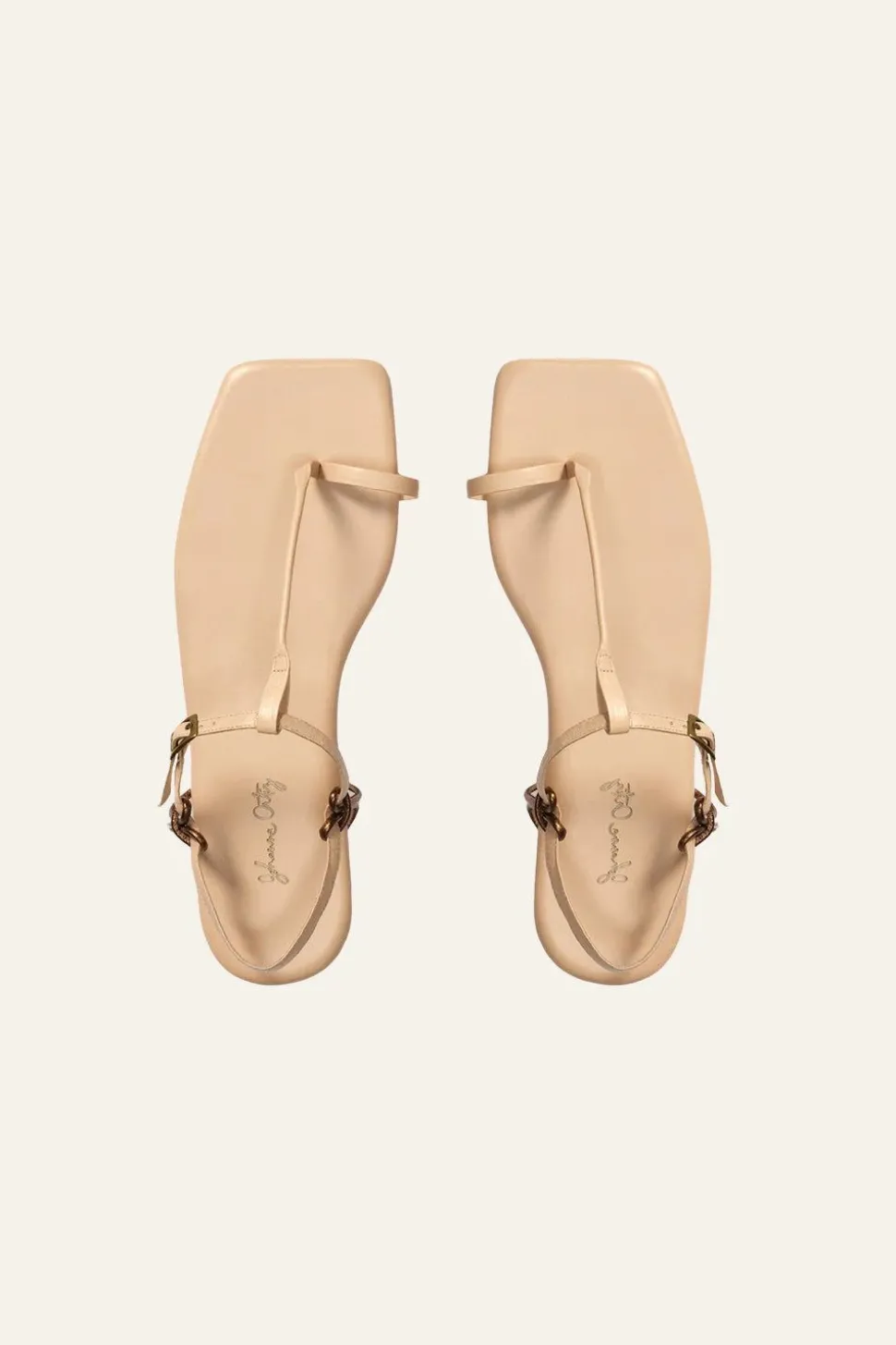 Sun Downer Sandals In Nude