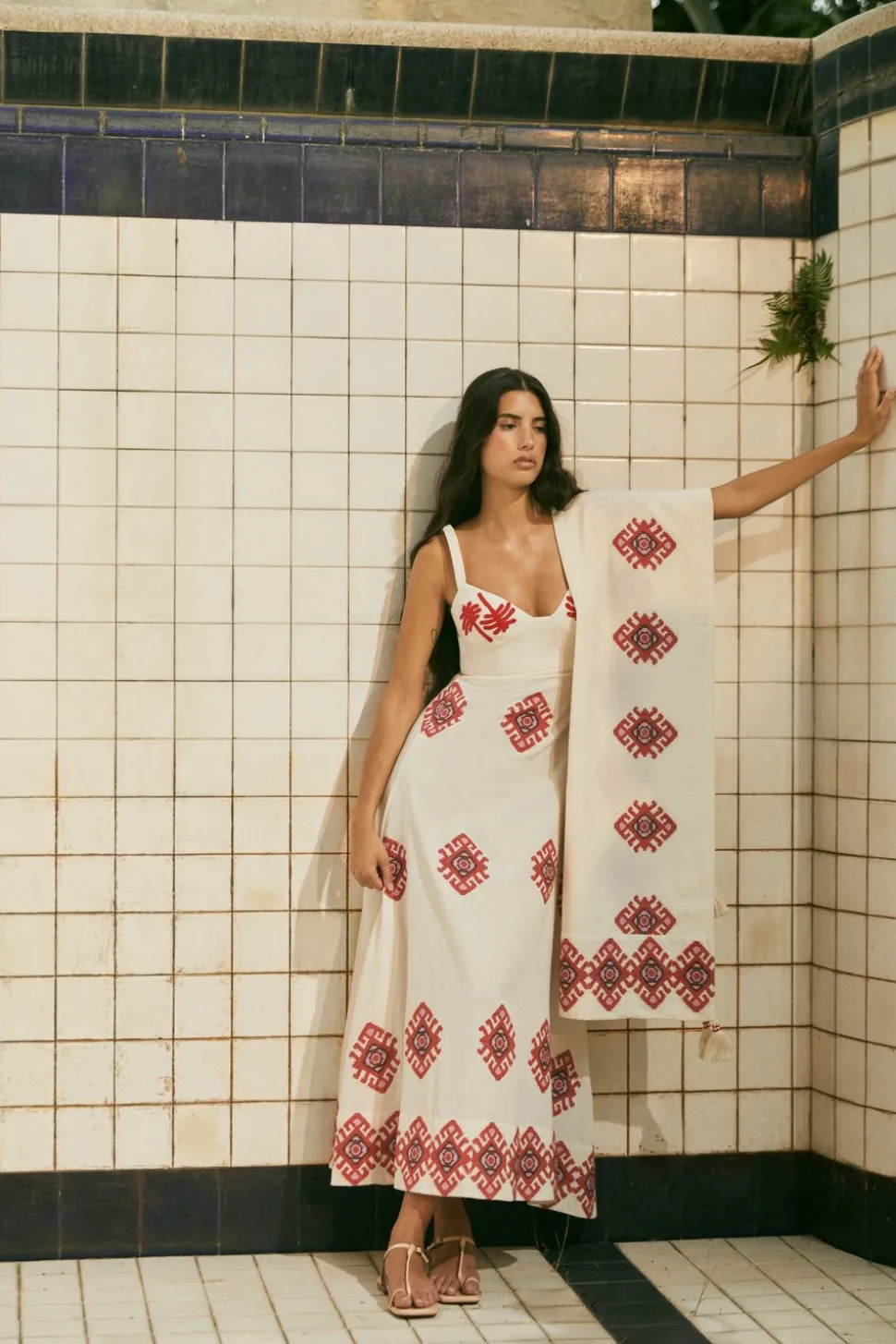 Sun Downer Sandals In Nude