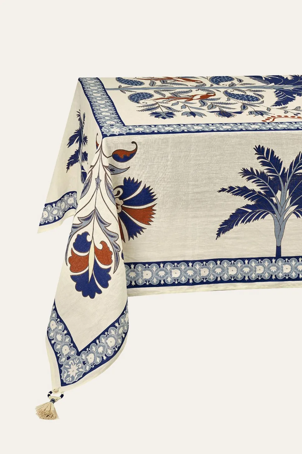 Suzani Amazonico Rectangular Tablecloth In Blue