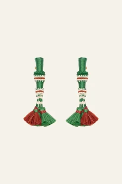 Swahili Earrings In Jade