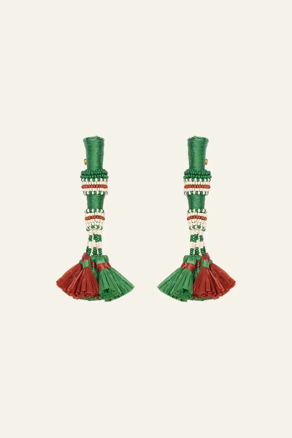 Swahili Earrings In Jade