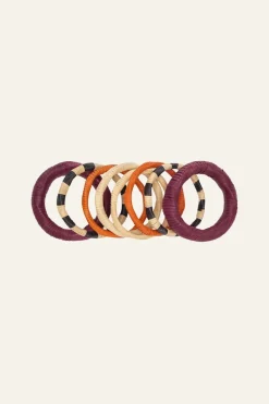 The Elongo Bangles Set In Violet