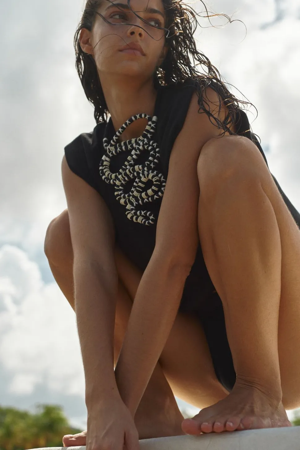 The Great Serpent Necklace In Black