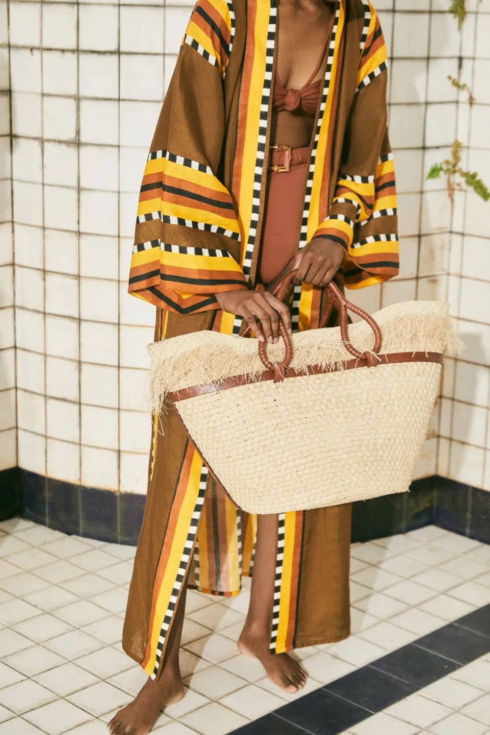 Tropical Bag In Ecru