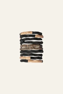 Tropical Bangles In Black