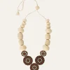Tropical Jewel Necklace In Ecru