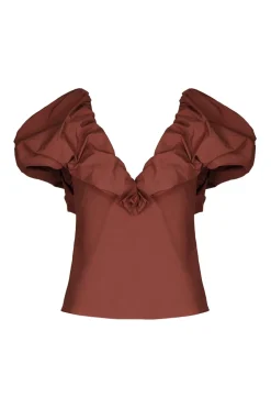 Vientos Salvajes Top In Chocolate
