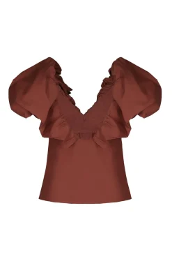 Vientos Salvajes Top In Chocolate