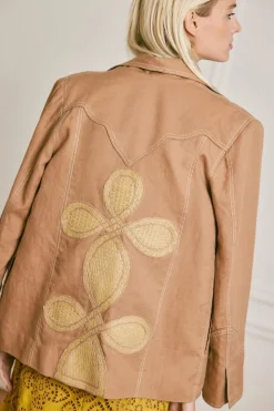 Vision Quest Blazer In Camel