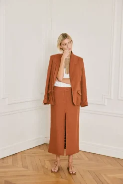 Vision Quest Blazer In Terracota