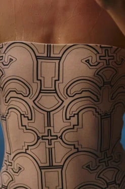 Western Edge Onepiece In Ecru