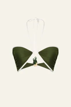 Yacumama Bikini Top In Military